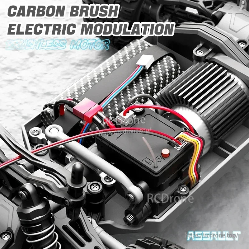 Wltoys 18101 PRO Rc Car, Carbon brush electric modulation brushless motor assault