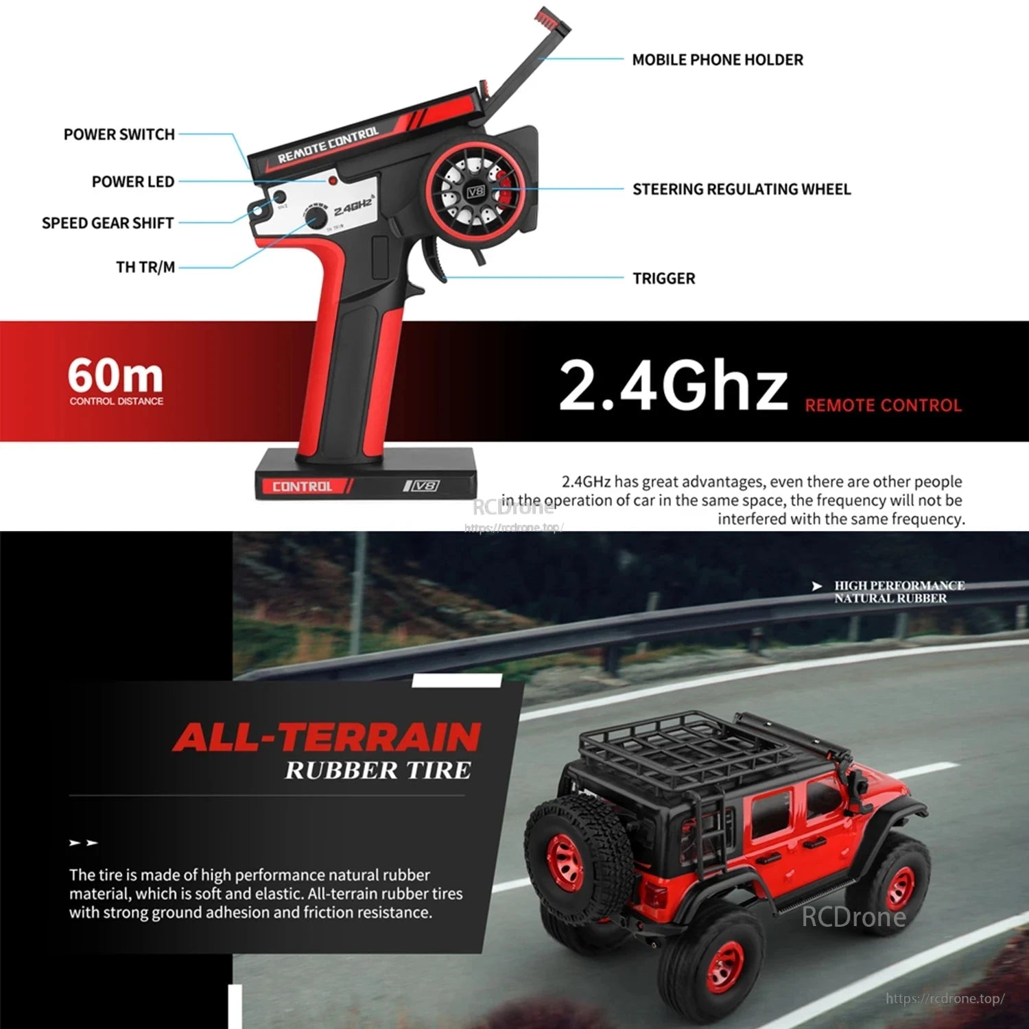 Wltoys 2428 1/24スケール 4WD オフロード電動クローラーRCカー、130 Wltoys 2428 1/24スケール 4WD オフロード電動クローラーRCカー、130