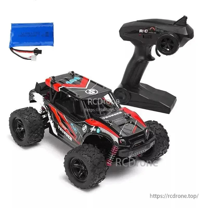 Wltoys HS 18311/18312 1:18 4WD RC Car, Non-slip vacuum off-road tires and four independent shock absorbers.