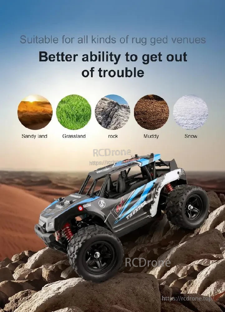 Wltoys HS 18311/18312 1:18 4WD RC Car, All-terrain RC car, strong off-road performance