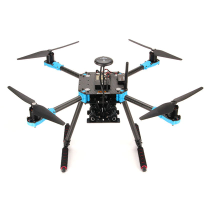 Holybro X500 v2 PX4 Development Kit - Carbon Fiber Drone Kit With Holybro Pixhawk 6C / 6X , M8N GPS , SiK Telemetry Radio, Industrial Drone