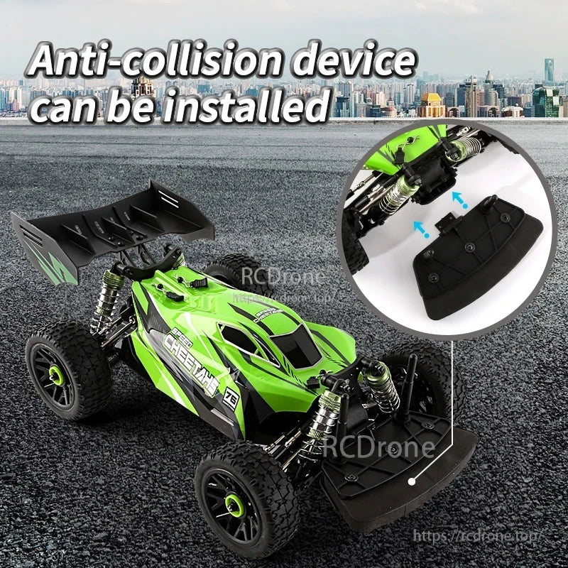XDKJ 15/01/02 PRO 4WD Buggy, Models feature 2.4GHz radios, proportional control, adjustable suspension, rubber tires, and durable chassis for mixed terrain use.