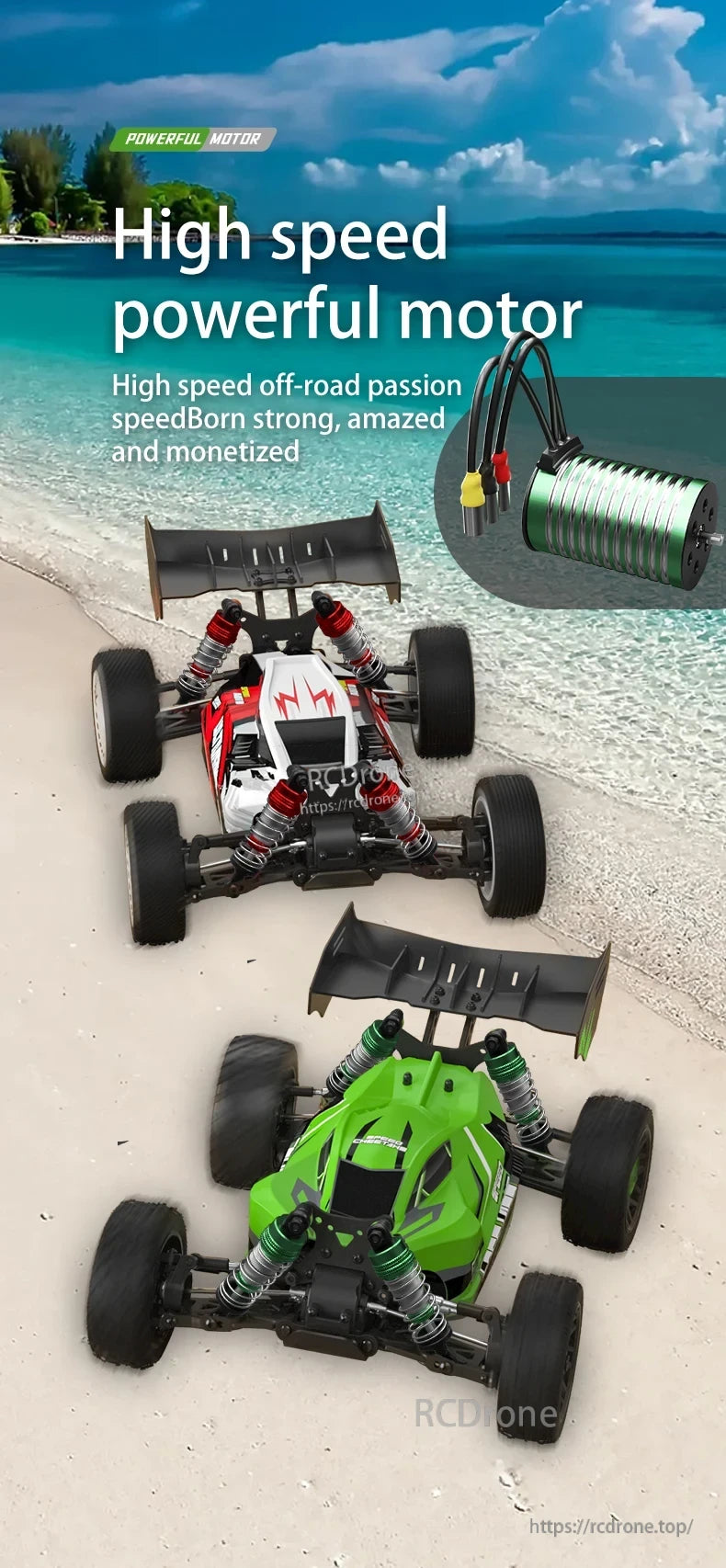 XDKJ 15/01/02 PRO 4WD Buggy, High speed powerful motor off-road buggy