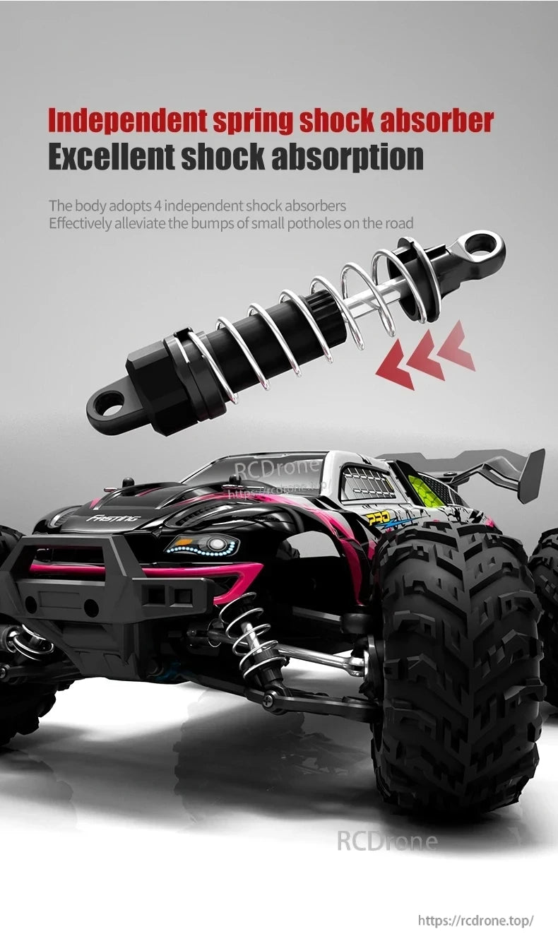 XDKJ 15/01/02 PRO 4WD Buggy, Four independent spring shocks absorb excellent, reducing small pothole impacts on roads.