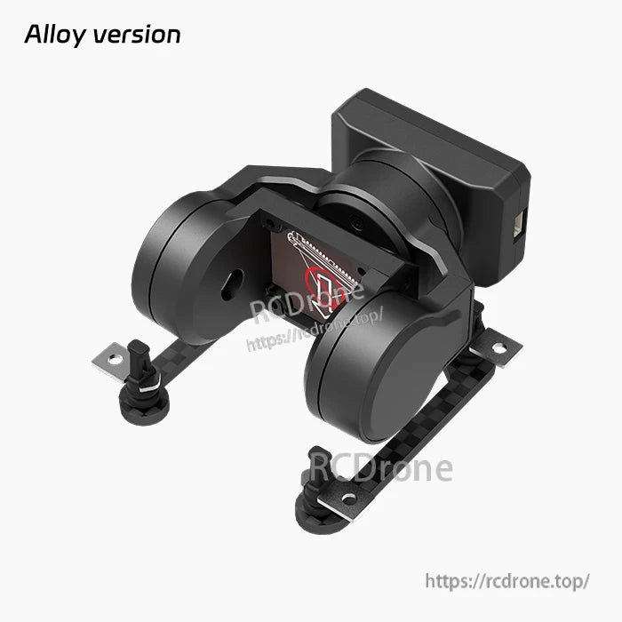 XF C-20D Horizontal 2-Axis Drone Gimbal, Alloy XF C-20D 2-axis gimbal: 7.4–26.4V, ±0.05° accuracy, fits 19mm cameras, supports UART/S.BUS/CRSF/PWM.