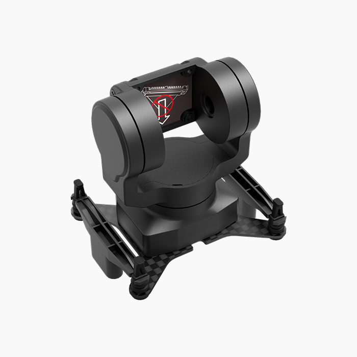 XF C-20D Vertical 2-Axis Gimbal for DJI O4/O3, Walksnail Avatar/Moonlight, 7.4-26.4 VDC, Headtracker