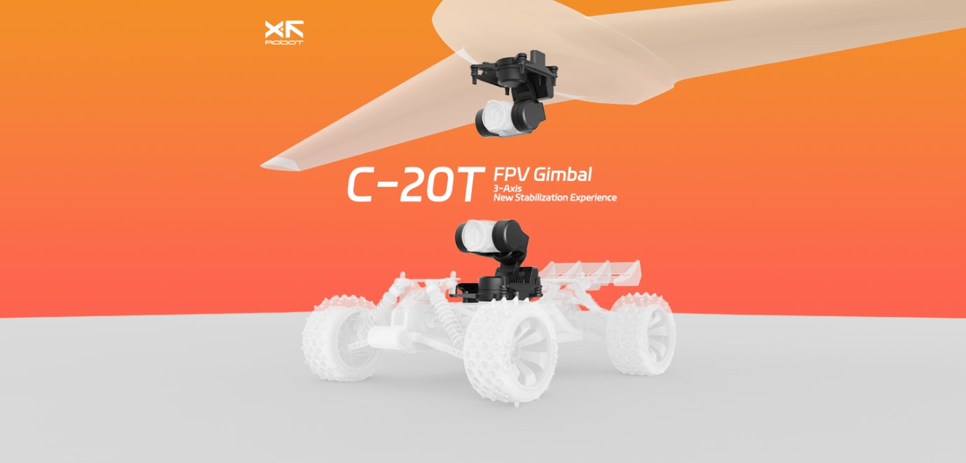 XF C-20T 3-Axis FPV Gimbal, E-Cine FPV gimbal for next generation stabilization experience.