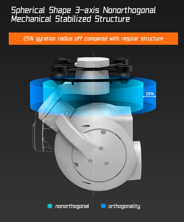 XF D-125AI Multi-Sensor Drone Pod, The XF D-125AI drone pod has a unique spherical shape with improved stability and performance.