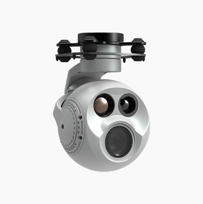 XF D-90Pro Triple Sensor Drone Pod - 3-Axis Gimbal 10x Optical 6x Digital Zoom 4K Night Vision EO, 640 IR Thermal Camera, 1200M LRF