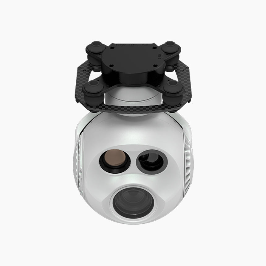 XF D-90Pro Triple Sensor Drone Pod - 3-Axis Gimbal 10x Optical 6x Digital Zoom 4K Night Vision EO, 640 IR Thermal Camera, 1200M LRF