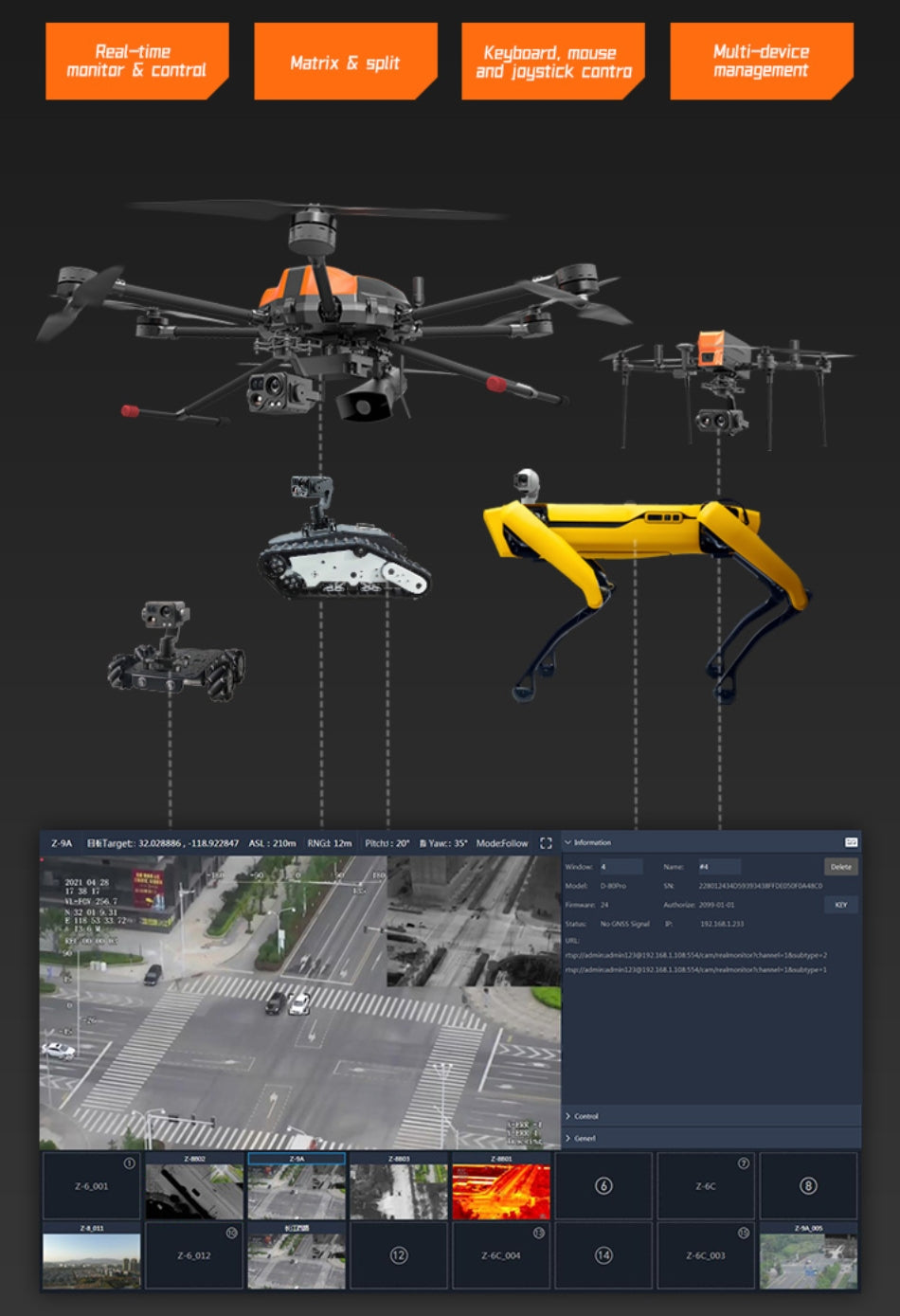 XF Z-8RB Night Vision Ranging Pod - 3-Axis Gimbal, The XF Z-8RB Night Vision Ranging Pod provides stable camera movements, rugged design, and modular architecture for various applications including surveillance and military operations.