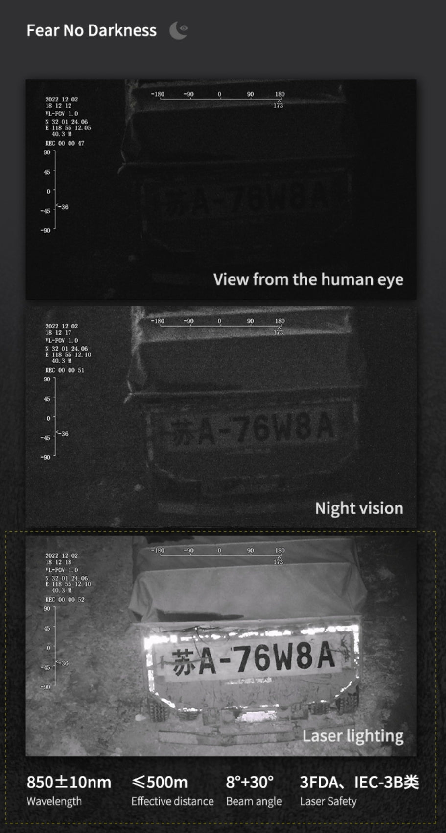 XF Z-8RB Night Vision Ranging Pod - 3-Axis Gimbal, Camera features CMOS sensor with 2.07M pixels for sharp imagery and long-range zoom capabilities.