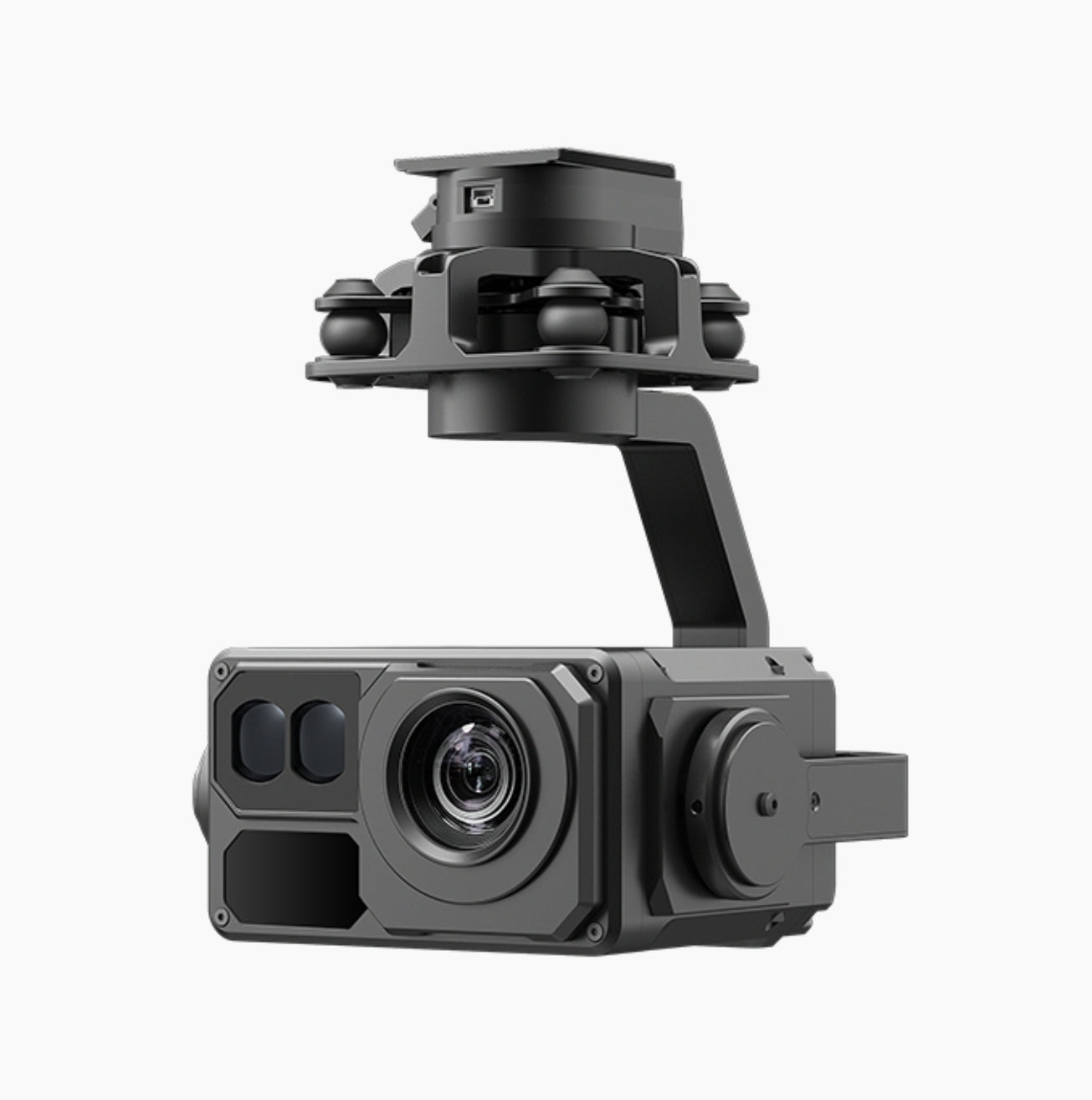 XF Z-8RC Night Vision Ranging Drone Pod - 3-Axis Gimbal 20x Optical 75x Digital Zoom Camera, 1800M LRF, 200M Laser Lighting Module