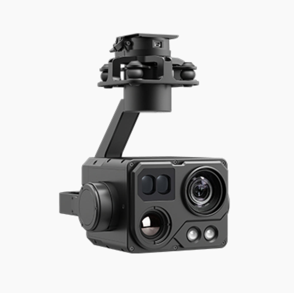 XF Z-9A Drone Pod - 3-Axis Gimbal 30x Optical 4x Digital Zoom EO Camera, 25mm 640 IR Thermal, 1.8KM LRF, 200M Laser Lighting