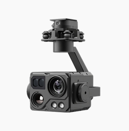 XF Z-9B Quad-Sensor Drone Pod - 3-Axis Gimbal 30x Optical 4x Digital Zoom Camera, 25mm 640 IR Thermal, 2KM LRF, 200M Laser Lighting Module