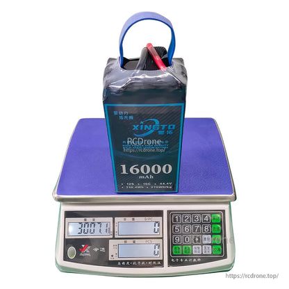 12S 16000mAh 44.4V 10C solid-state lithium battery, 710.4Wh capacity, 270Wh/kg energy density, weighs 2001g.