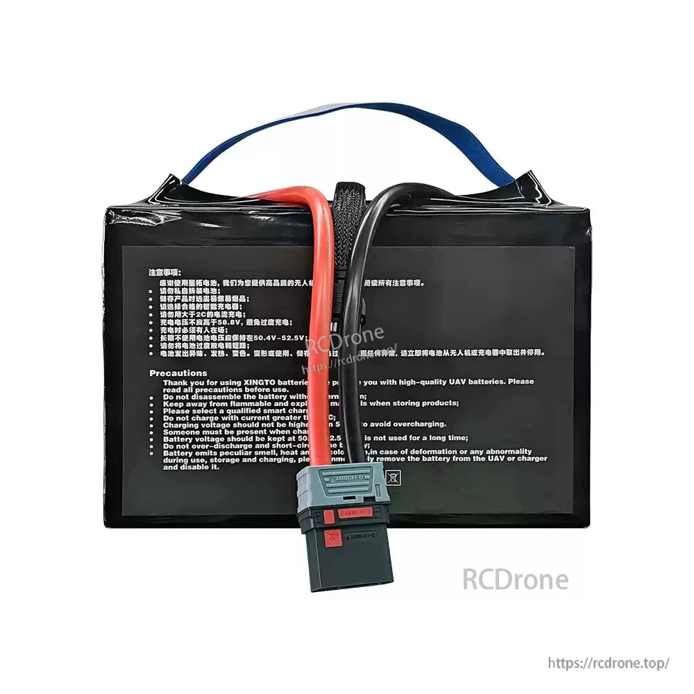 XINGTO 14S 48000mAh 10C solid-state lithium battery for heavy-lift UAVs. Follow charging, safety, and storage guidelines; discontinue use if issues arise.