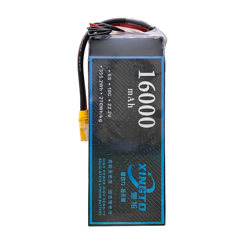 XINGTO 22.2V 6S 16000mah 10C Lipo Battery, Handle with care: do not hit, throw, or step on the battery, and avoid piercing with nails or sharp objects.