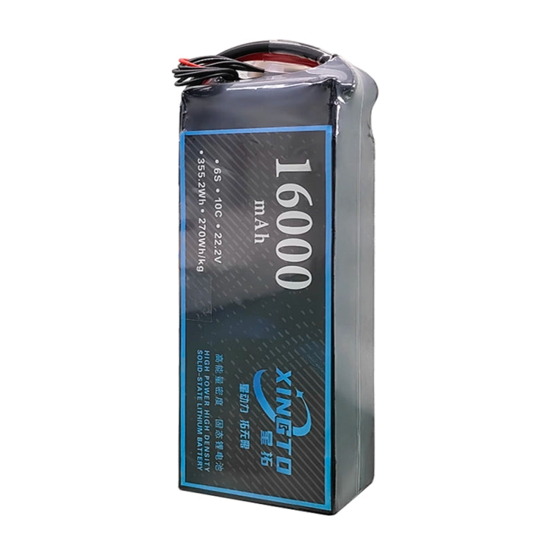 XINGTO 22.2V 6S 16000mah 10C Lipo Battery, Avoid exposing the battery to water, fire, or excessive heat during use, storage, or charging.