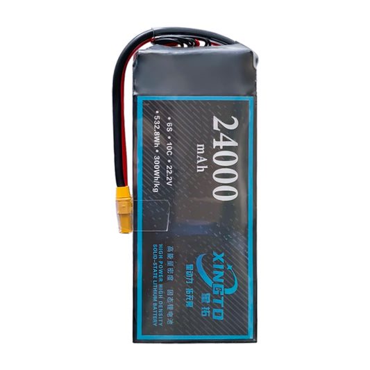 XINGTO 22.2V 6S 24000mah 10C Lipo Battery - High Density Semi Solid-State Lithium Battery for UAV Drone