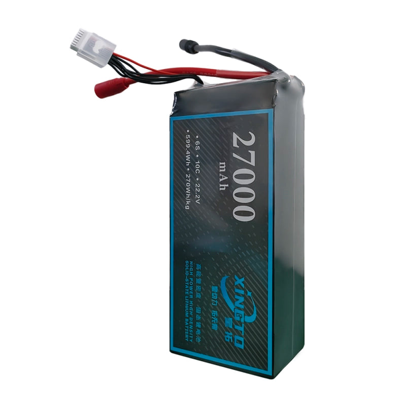 XINGTO 22.2V 6S 27000mah 10C Lipo Battery, Aerial drones ensure consistent energy for extensive mapping, surveying, and surveillance tasks.