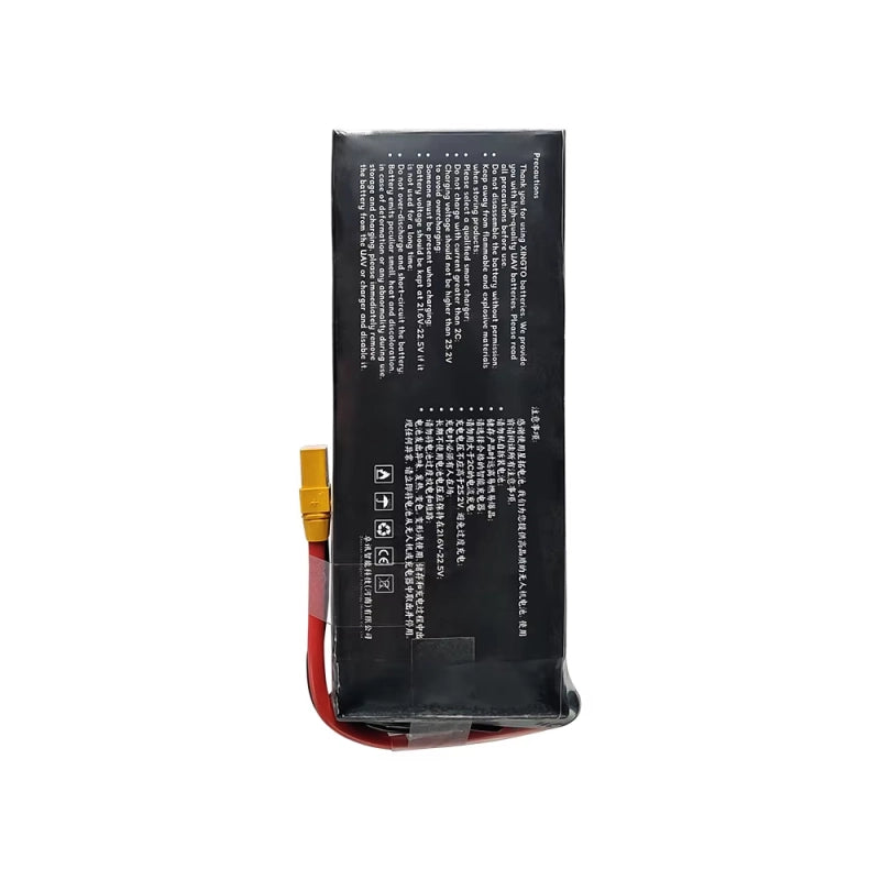 XINGTO 22.2V 6S 28000mAh 10C Lipo Battery, This battery features advanced semi-solid state tech for powerful propulsion and extended durability, suitable for high-performance drone apps.