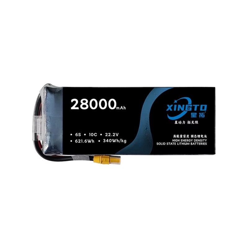 XINGTO 22.2V 6S 28000mAh 10C Lipo Battery, A high-capacity lithium-ion battery for demanding applications, offering 28000mAh capacity, 10C discharge rate, and high energy density.