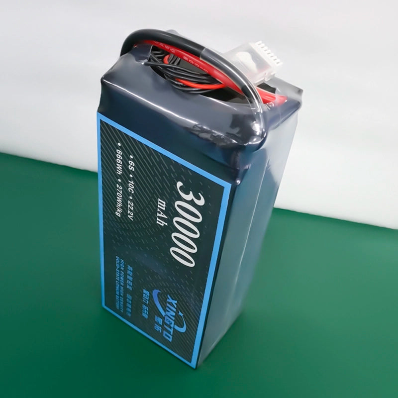 XINGTO 22.2V 6S 30000mah 10C Lipo Battery - High Density Semi Solid-State Lithium Battery for UAV Drone