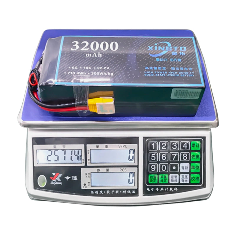 XINGTO 22.2V 6S 32000mAh 10C LiPo Battery