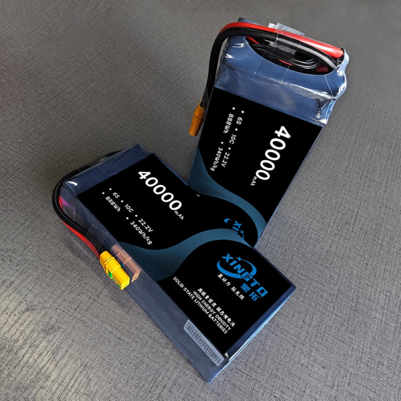 XINGTO 22.2V 6S 40000mAh 10C Lipo Battery, The XINGTO 6S 22.2V 40000mAh 10C LiPo battery meets professional UAV application demands.