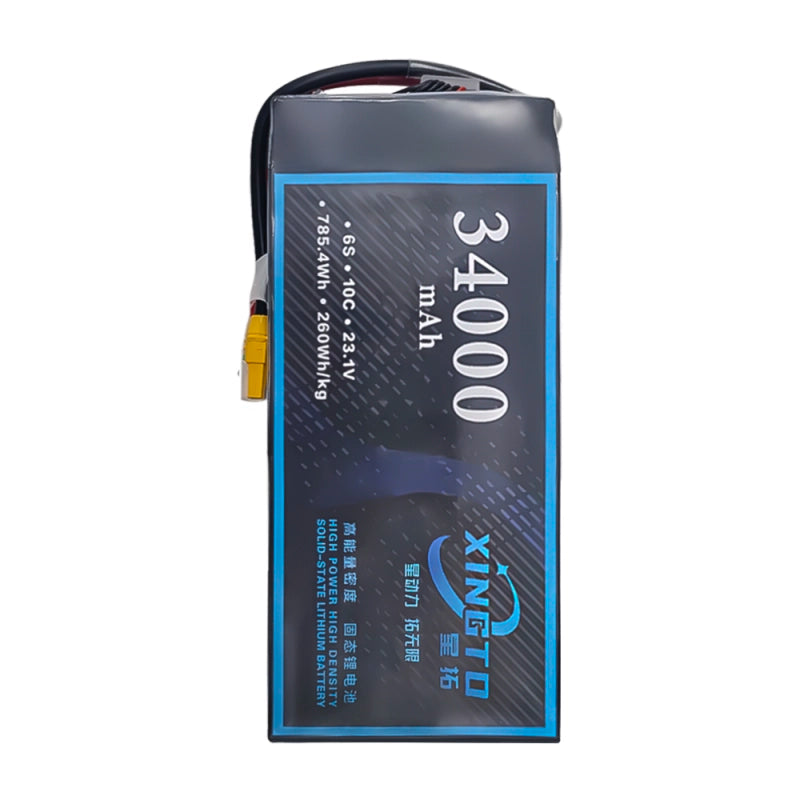 XINGTO 23.1V 6S HV 34000mAh Lipo Battery - High Density Semi Solid-State Lithium Battery for UAV Drone