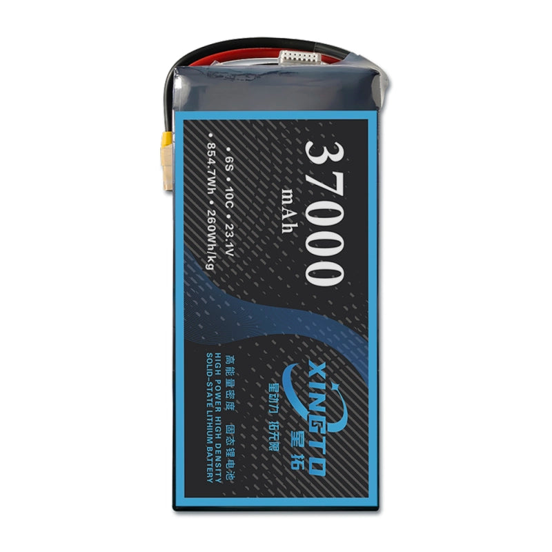 The XINGTO 23.1V 6S HV 37000mAh Lipo Battery is a high-density lithium battery for demanding UAV applications.