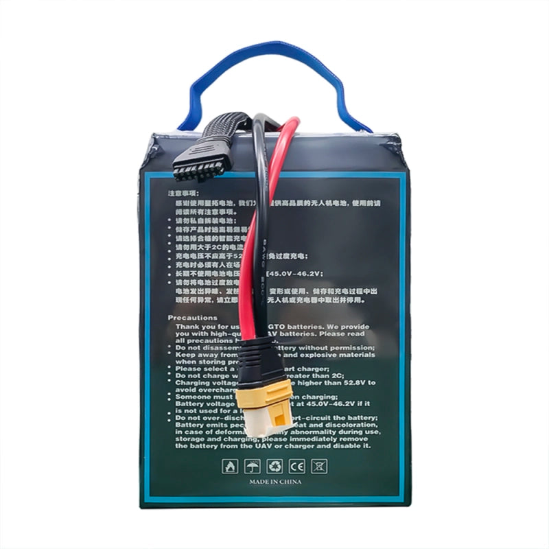 XINGTO 46.2V 12S HV 40000mAh 10C Lipo Battery, High-capacity lithium-ion battery with high voltage and discharge rate for demanding applications.