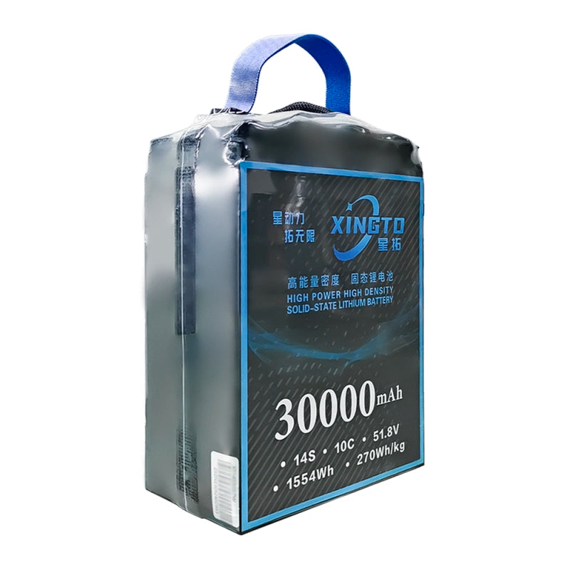 XINGTO 51.8V 14S 30000mAh 10C Lipo Battery, High-density semi-solid state lithium battery for UAV drones.