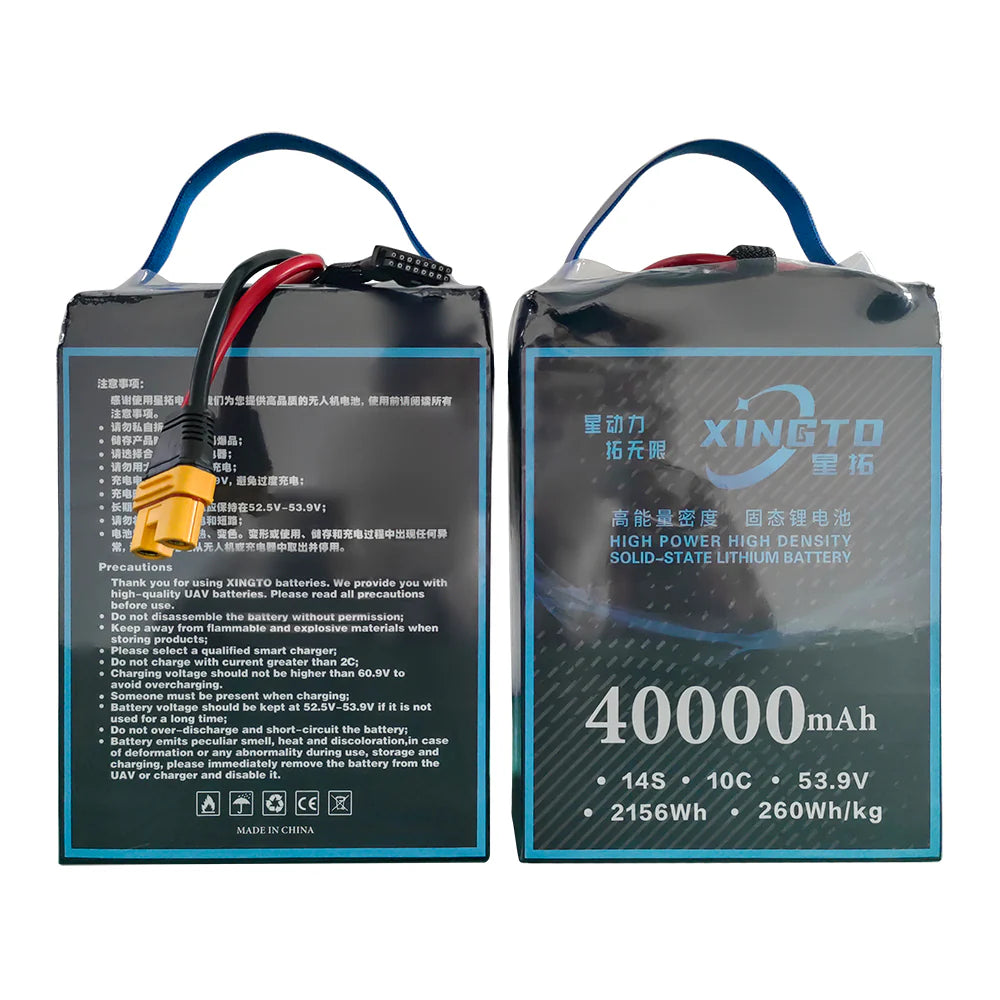 XINGTO 53.9V 14S HV LiPo Battery, Precautions for using XINGTO lithium batteries: avoid disassembly, flammable materials, overcharging, over-discharge, and short-circuit.