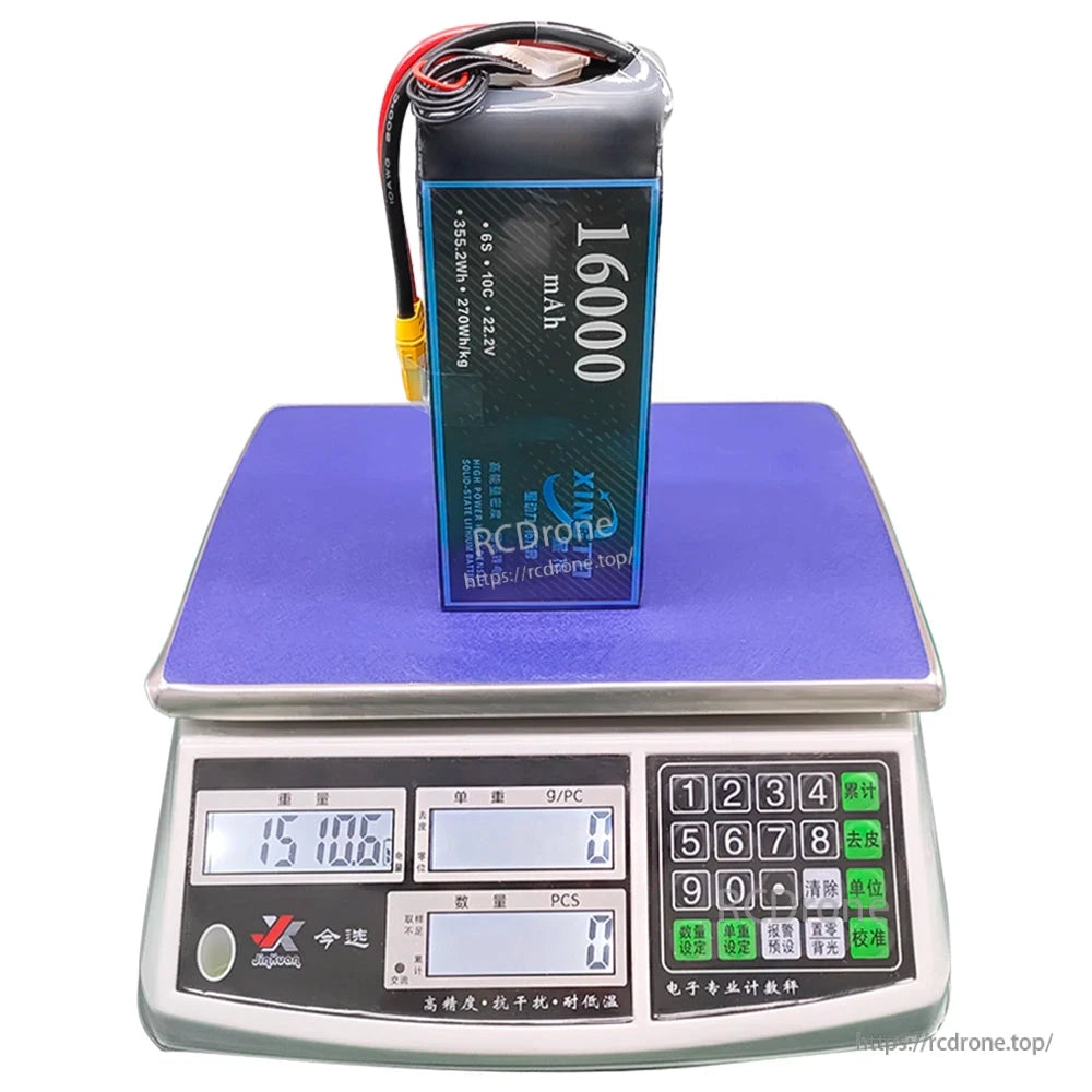 XINGTO 6S 16Ah / 22Ah / 27Ah / 30Ah 10C 270Wh/kg High-Density Solid-State Lithium Battery for Heavy-Lift UAV Drone