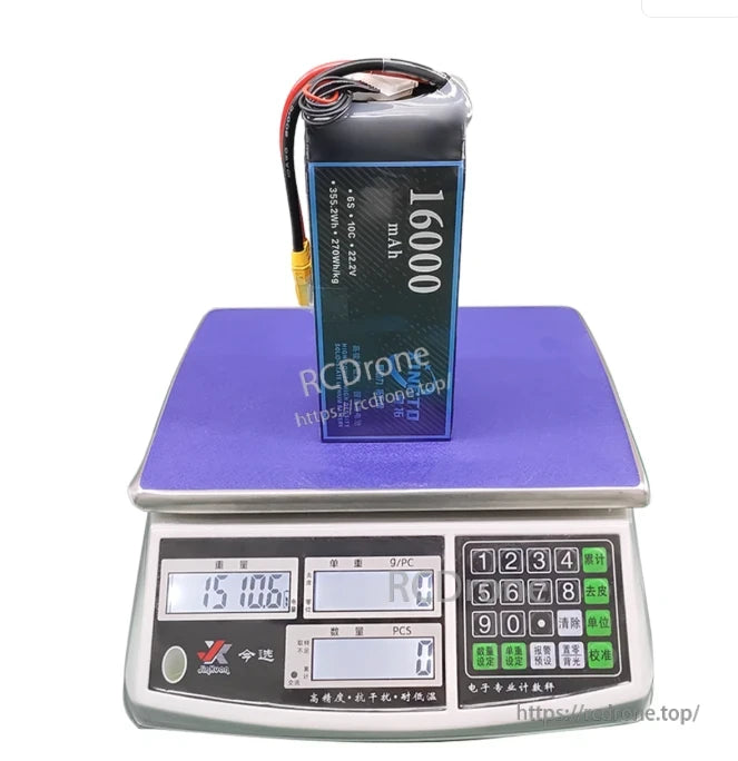 6S 16000mAh 10C high-density solid-state lithium battery offers superior energy density, durability, and stable power output for demanding drone applications.