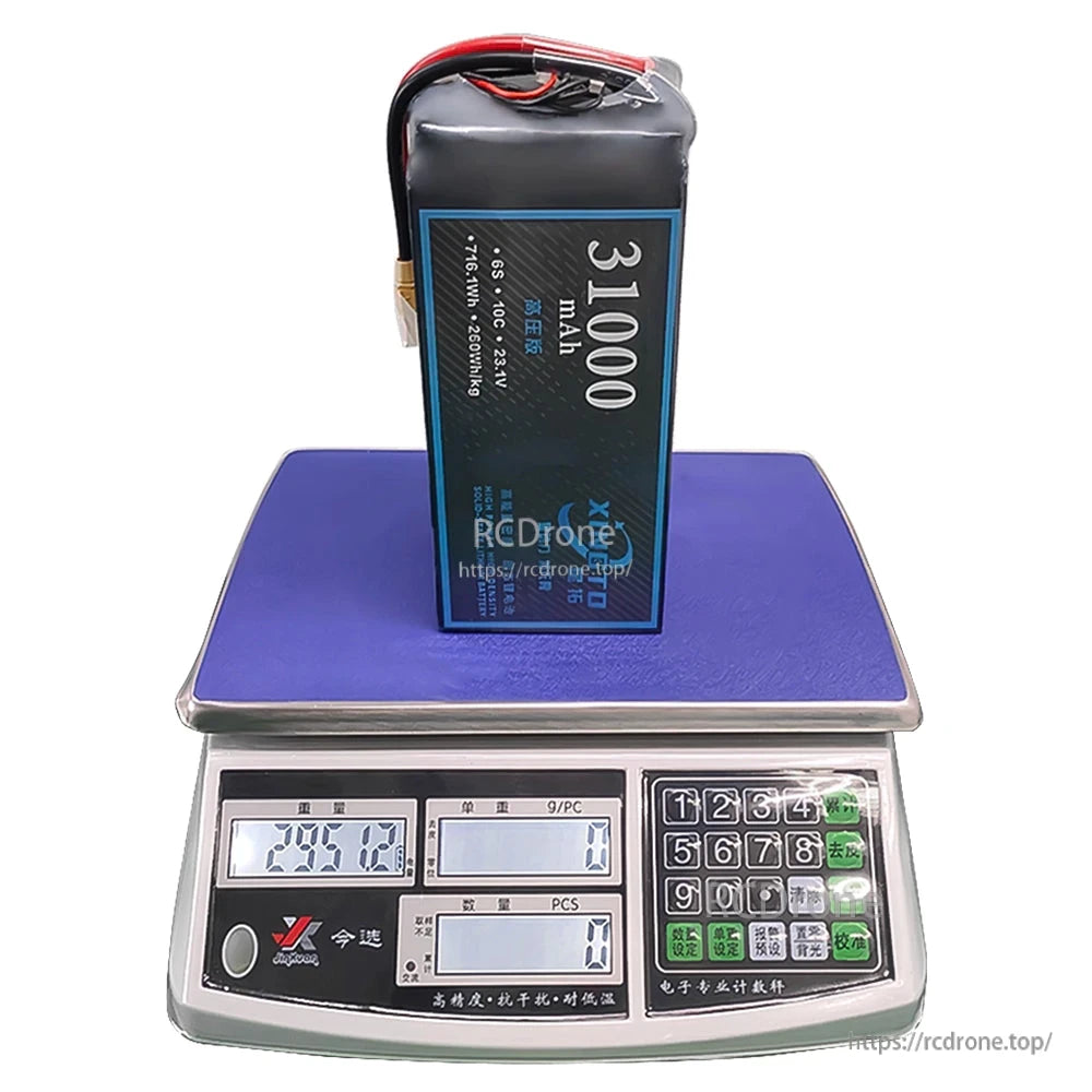 XINGTO 6S 31Ah / 34Ah / 37Ah / 40Ah 10C 260Wh/kg High-Density Solid-State Lithium Battery for Heavy-Lift UAV Drone