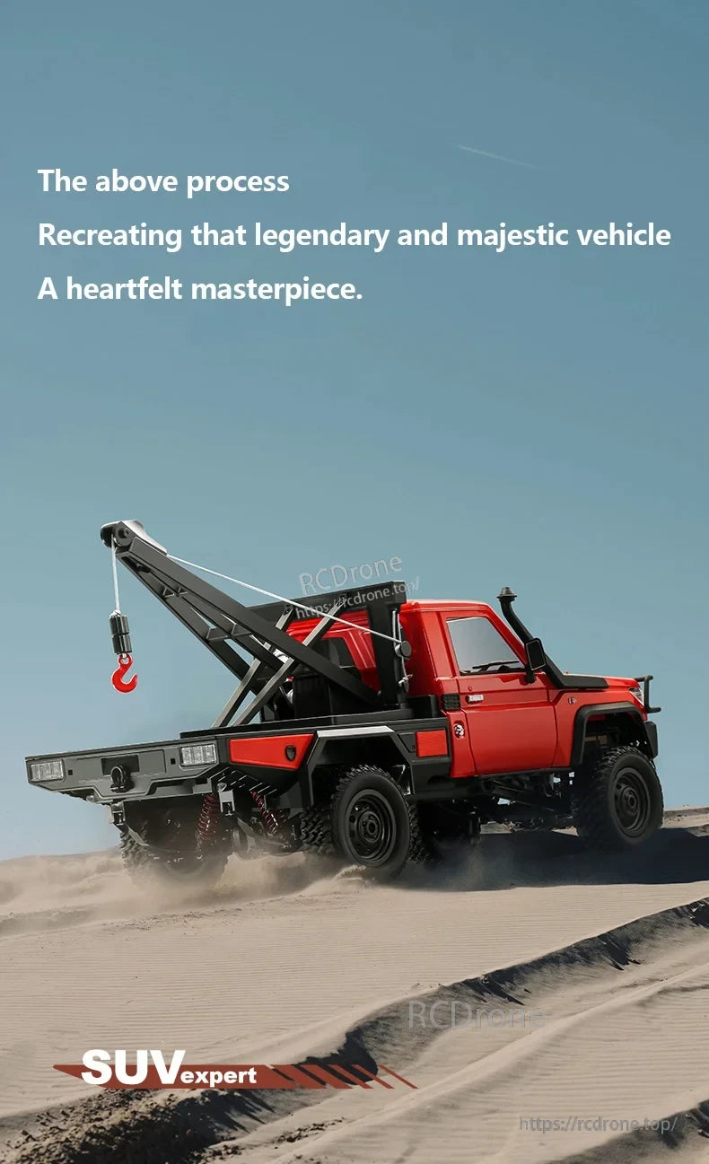 XKS MN82T 1:12 RC Crane, Recreating legendary vehicle, heartfelt masterpiece. SUV expert.