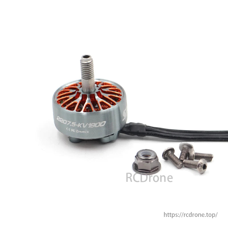 XSPEED 2207.5 Motor, This motor supports 1700KV, 1900KV, or 2450KV and 4-6S LiPo setups with 5-6 inch props.