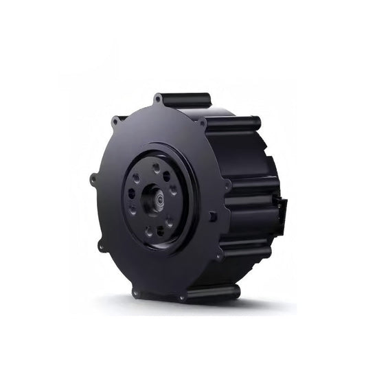 Xiaomi CyberGear micromotor servo motor, angled view showing front flange and housing