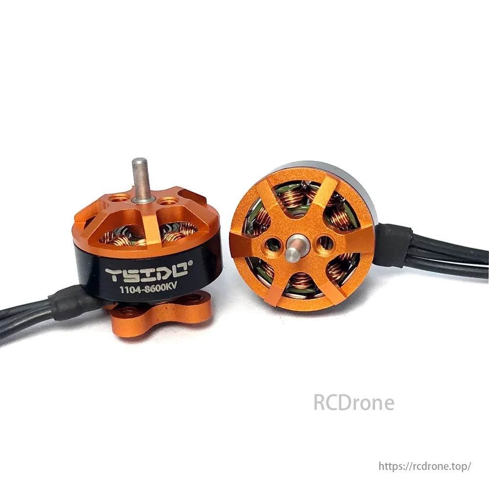 YSIDO 1104 Brushless FPV Motor, YSIDO 1104 brushless motors available in 7500KV and 8600KV, suitable for high-speed racing with lightweight design and robust structure.