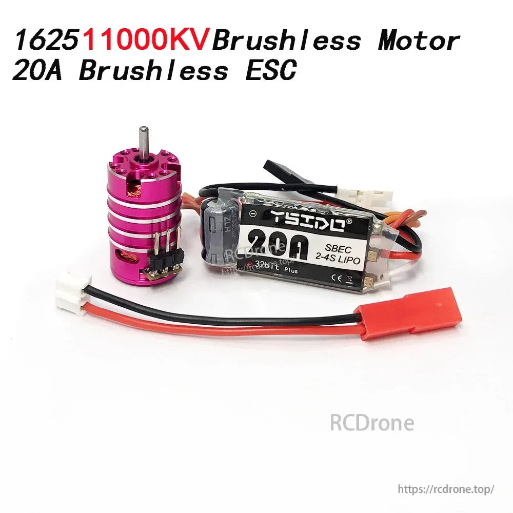YSIDO 1625 Brushless Motor, YSIDO 1625 1000KV Motor with 20A ESC