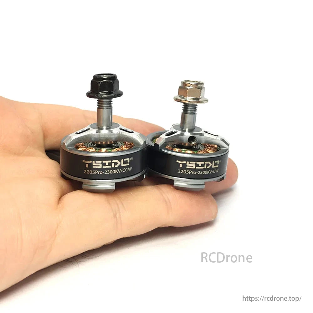 YSIDO 2205PRO 2300KV 2-4S Brushless Motor, YSIDO 2205PRO 2300KV brushless motors, suitable for FPV racing drones, available in CW and CCW configurations.