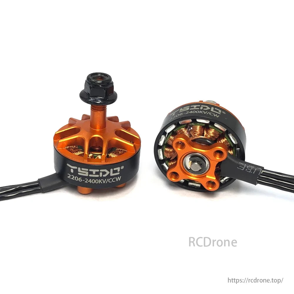 YSIDO 2206 2400KV 5 Inch Brushless Motor, The motor has a durable structure and compact design, weighing only 31.15g.
