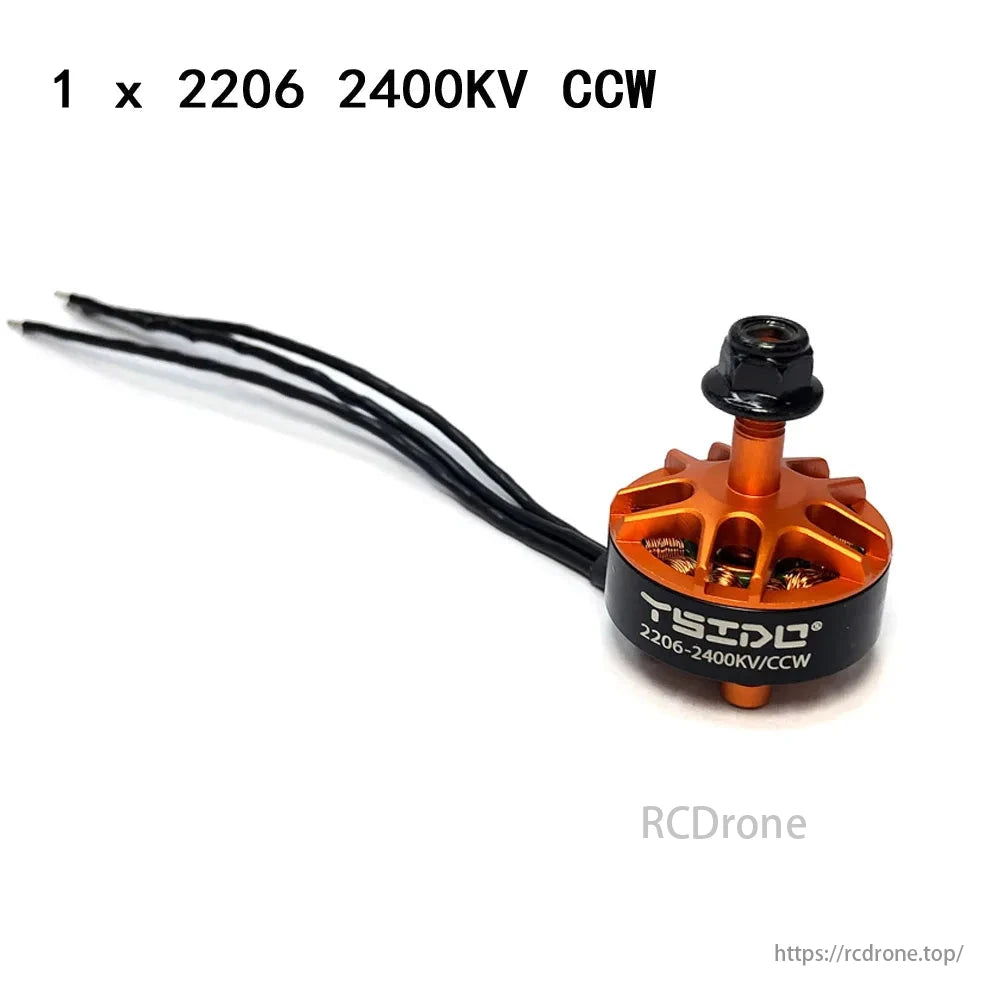 YSIDO 2206 2400KV 5 Inch Brushless Motor, YSIDO 2206 2400KV CCW brushless motor, ideal for FPV racing drones with excellent performance and durability.