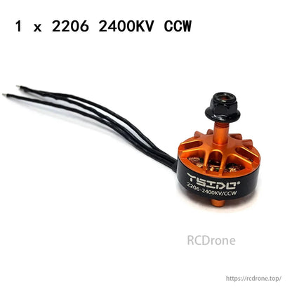 YSIDO 2206 2400KV 5 Inch Brushless Motor, YSIDO 2206 2400KV CCW brushless motor, ideal for FPV racing drones with excellent performance and durability.