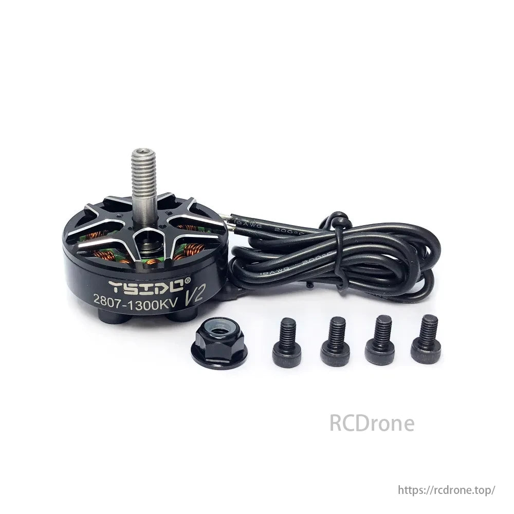 YSIDO 2807 V2 1300KV Brushless Motor, The SCUD series motor balances performance and affordability with a robust design.