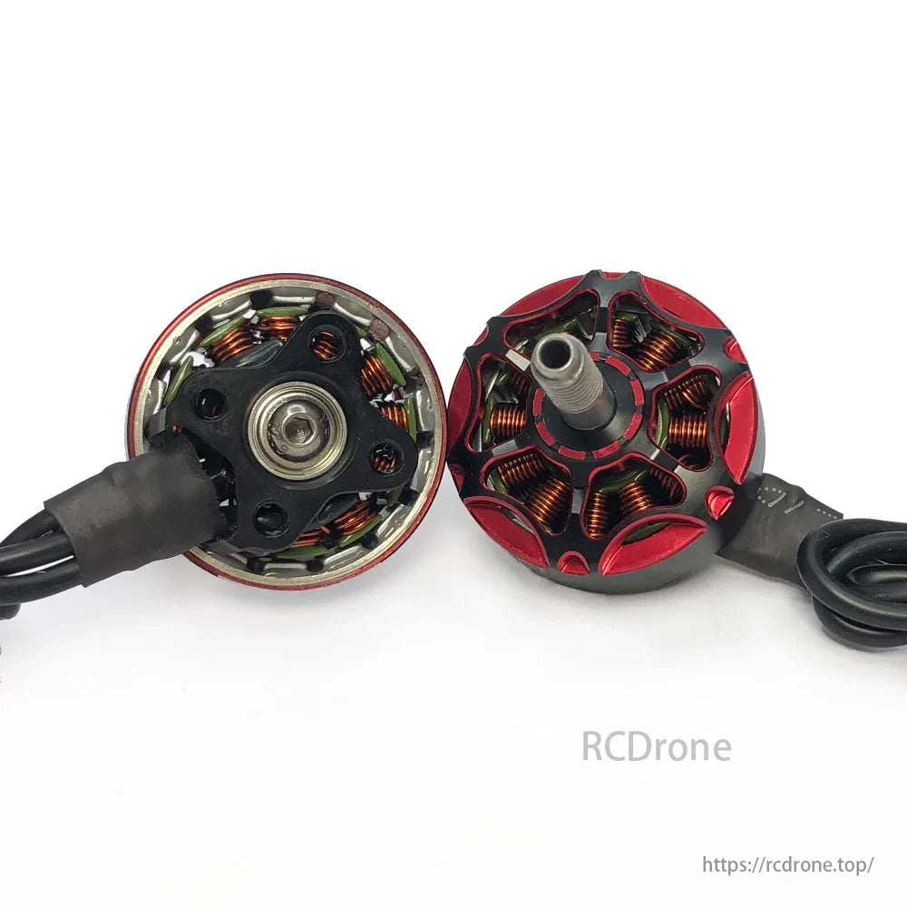 YSIDO SCUD 2306 Brushless Motor, E-motor features include KV options, stator size, motor dimensions, weight, configuration, shaft, mounting pattern, premium build components, and performance specifications.