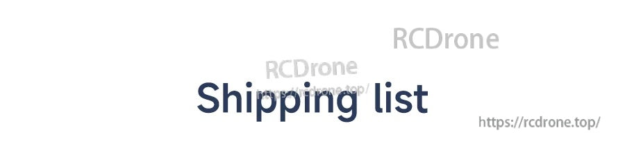 Shipping list header for Yahboom universal caster wheel package options